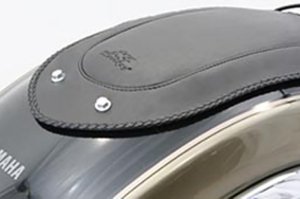 Yamaha Roadliner Fender Bib - Mustang Motorcycle - Plain - Black - `06-`10